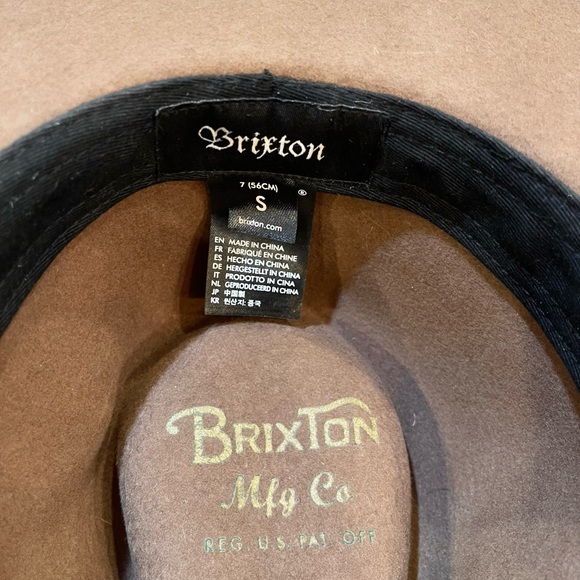 BRIXTON Messer Felt Flat Brim Hat - Picture 5 of 8